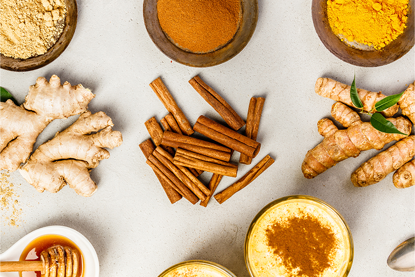 Natural botanical skincare ingredients and herbal remedies