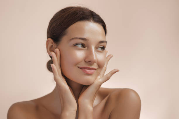 Woman with radiant glowing skin representing privacy and trust